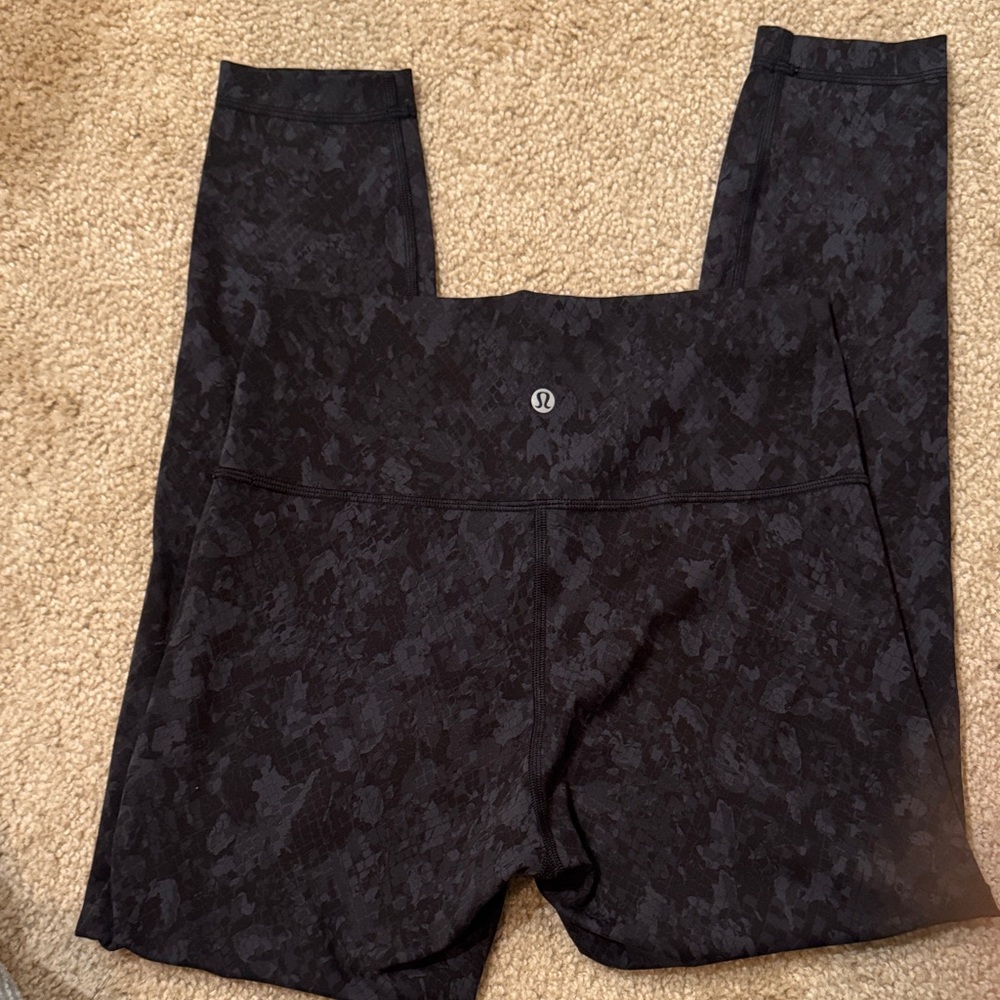 lululemon athletica Black Patterned Leggings